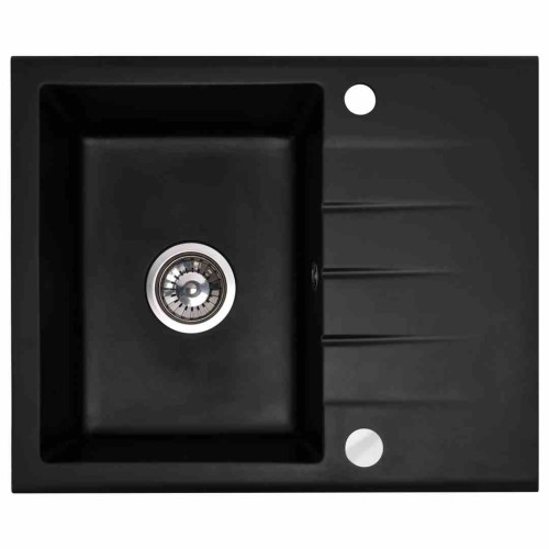ZLEWOZMYWAK NORTH CZARNY+ SYFON ZLE-00124