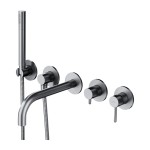 Y bateria wannowa 5-otworowa podtynkowa Y1237/1NI