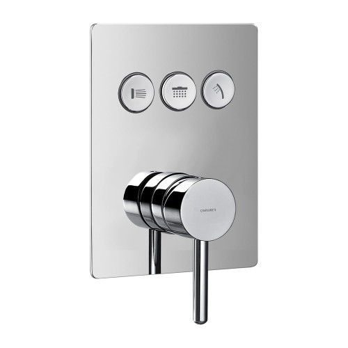 Y GoClick bateria prysznicowo-wannowa 3-wyjściowa podtynkowa Y1237GCCR