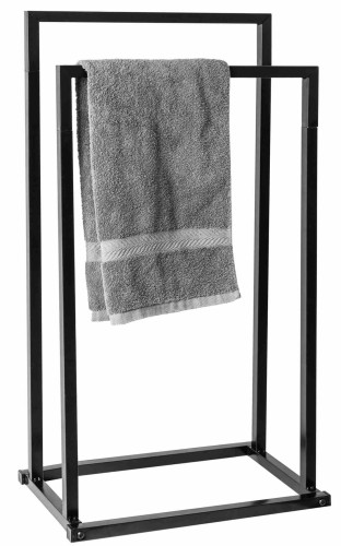 WIESZAK METALOWY NA RĘCZNIKI BLACK 391872 HOM-06589