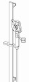 Deante Zestaw prysznicowy 3-funkcyjny z drążkiem NCZ_N51K
