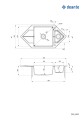 Deante Zlewozmywak granitowy 1 5-komorowy z ociekaczem - Space-Saver ZQP_A653