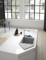 Deante Zlewozmywak granitowy 1 5-komorowy z ociekaczem - Space-Saver ZQP_S653
