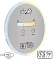 Deante Lusterko kosmetyczne magnetyczne - podświetlenie LED ADR_0821