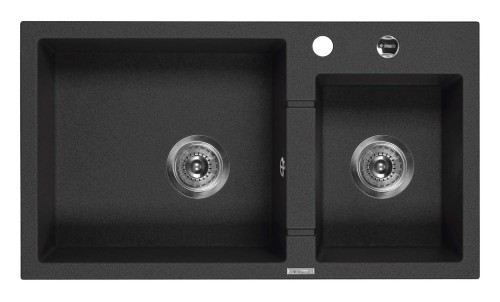 Deante Zlewozmywak granitowy 2-komorowy - Space-Saver ZQI_2203