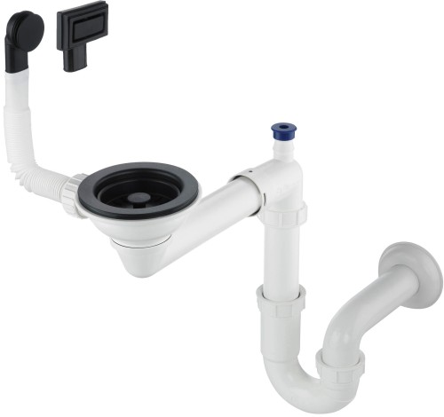 Deante Syfon do zlewozmywaka granitowego 1-komorowego - Space-Saver ZXY_N949