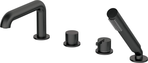 Deante Bateria wannowa 4-otworowa z zestawem prysznicowym BQS_N14M