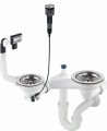 Deante Syfon do zlewozmywaka granitowego 1 5- i 2-komorowego - Space-Saver ZXY_9983