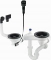Deante Syfon do zlewozmywaka granitowego 1 5- i 2-komorowego - Space-Saver ZXY_N983