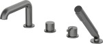 Deante Bateria wannowa 4-otworowa z zestawem prysznicowym BQS_D14M