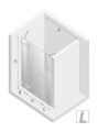 New Trendy Nz4 Drzwi Wnękowe Eventa Plus 1D L 110X200 Czyste 8mm Active Shield 2 0  EXK-0144