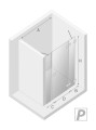 New Trendy Nz4 Drzwi Wnękowe Eventa Plus 1D P 130X200 Czyste 8mm Active Shield 2 0  EXK-0147