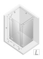 New Trendy Nz4 Kabina Eventa Plus 1D Prostokątna L 130X80X200 Czyste 8mm Active Shield 2 0  EXK-0154