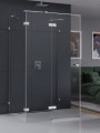 New Trendy Kabina Eventa 1D Prostokątna Przyścienna L 90X100X200 Czyste 8mm Active Shield 2 0  EXK-0180