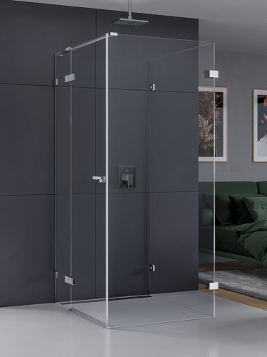 New Trendy Kabina Eventa 1D Prostokątna Przyścienna L 90X100X200 Czyste 8mm Active Shield 2 0  EXK-4609