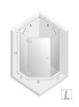 New Trendy Kabina Eventa 1D Pięciokątna L 90X90X200 Czyste 8mm Active Shield 2 0  EXK-0289