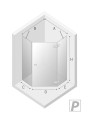 New Trendy Kabina Eventa 1D Pięciokątna P 90X90X200 Czyste 8mm Active Shield 2 0  EXK-0290
