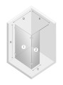 New Trendy Nz4 Kabina Eventa Ścianka U 50X200 Czyste 8mm Active Shield 2 0  EXK-1896