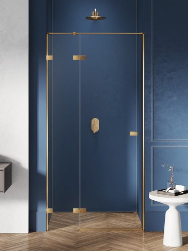 New Trendy Nz2 Drzwi Wnękowe Avexa Gold Brushed 1D L 140X200 Czyste 6mm Active Shield 2 0  EXK-1726