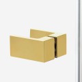 New Trendy Kabina Avexa Gold Brushed 1D Prostokątna L 100X110X200 Czyste 6mm Active Shield 2 0  EXK-1760