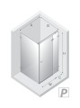 New Trendy Kabina Avexa  1D Prostokątna P 100X110X200 Czyste 6mm Active Shield 2 0  EXK-1488