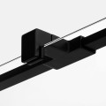 New Trendy Drzwi Wnękowe Avexa Black 1D P 120X200 Czyste 6mm Active Shield 2 0  EXK-1555