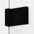New Trendy Drzwi Wnękowe Avexa Black 1D P 120X200 Czyste 6mm Active Shield 2 0  EXK-1555