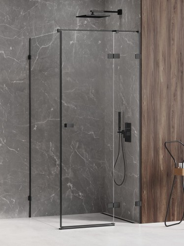 New Trendy Kabina Avexa Black 1D Prostokątna P 120X110X200 Czyste 6mm Active Shield 2 0  EXK-1605