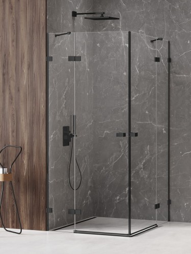 New Trendy Kabina Avexa Black 2D Kwadratowa  120X120X200 Czyste 6mm Active Shield 2 0  EXK-1623