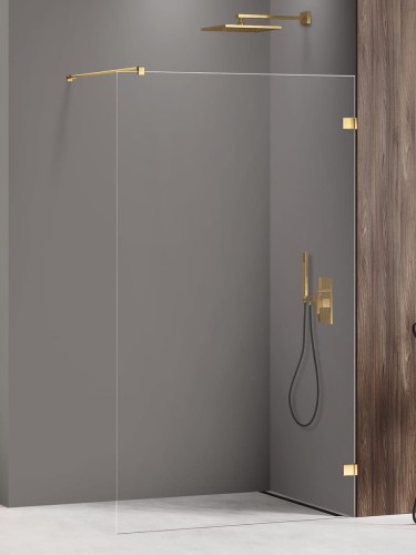 New Trendy Nz4 Kabina Avexa Gold Shine Walk-In U 50X200 Czyste 8mm Active Shield 2 0  EXK-7054