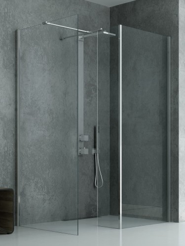 New Trendy Kabina New Modus Ścianka U 80X200 Czyste 8mm Active Shield 2 0  EXK-5510