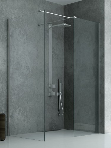 New Trendy Kabina New Modus Walk-In U 130X100X200 Czyste 8mm Active Shield 2 0  EXK-5524