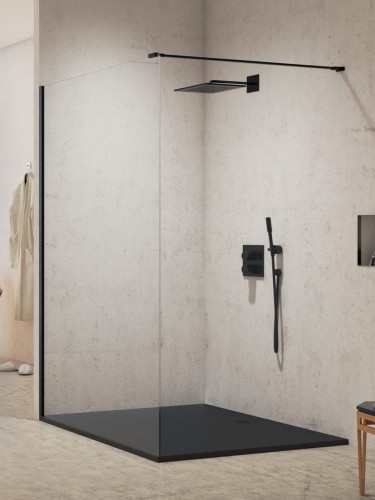 New Trendy Nz4 Kabina New Modus Black Walk-In U 50X200 Czyste 8mm Active Shield 2 0  EXK-5533