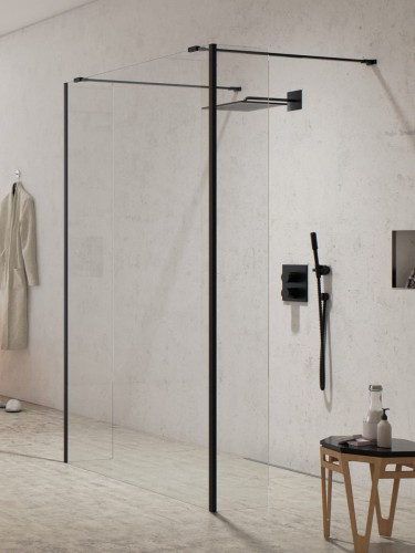 New Trendy Kabina New Modus Black Walk-In  110X200 Czyste 8mm Active Shield 2 0  EXK-5607