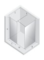 New Trendy Kabina New Modus Black Walk-In U 140X80X200 Czyste 8mm Active Shield 2 0  EXK-1288