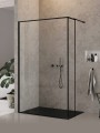 New Trendy Kabina New Modus Black Ścianka U 130X200 Czyste 8mm Active Shield 2 0 Wzór Ramka EXK-0269