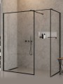 New Trendy Kabina New Modus Black Walk-In U 170X100X200 Czyste 8mm Active Shield 2 0 Wzór Ramka EXK-0126