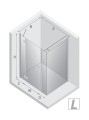 New Trendy Nz4 Kabina Reflexa 1D Prostokątna L 110X80X200 Czyste 6mm Active Shield 2 0  EXK-1218