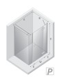 New Trendy Nz4 Kabina Reflexa 1D Prostokątna P 130X80X200 Czyste 6mm Active Shield 2 0  EXK-1221