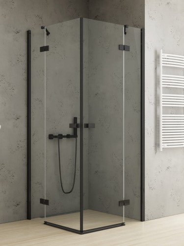 New Trendy Nz2 Kabina Reflexa Black 2D Prostokątna  80X100X200 Czyste 6mm Active Shield 2 0  EXK-1334 EXK-1339
