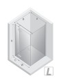 New Trendy Nz2 Kabina Reflexa Black 1D Prostokątna L 80X70X200 Czyste 6mm Active Shield 2 0  EXK-1334 EXK-0294