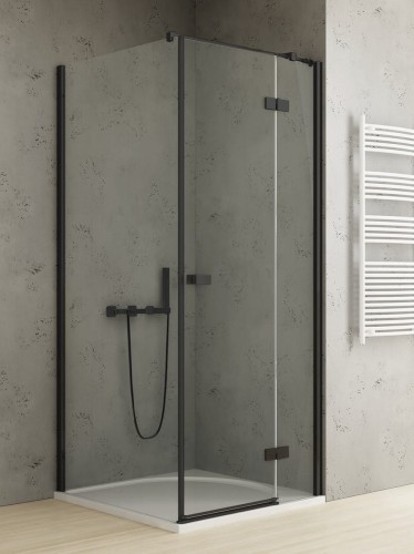 New Trendy Nz2 Kabina Reflexa Black 1D Prostokątna P 80X100X200 Czyste 6mm Active Shield 2 0  EXK-1335 EXK-0297