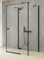 New Trendy Nz2 Kabina Reflexa Black 1D Prostokątna Przyścienna P 90X110X200 Czyste 6mm Active Shield 2 0  EXK-1364