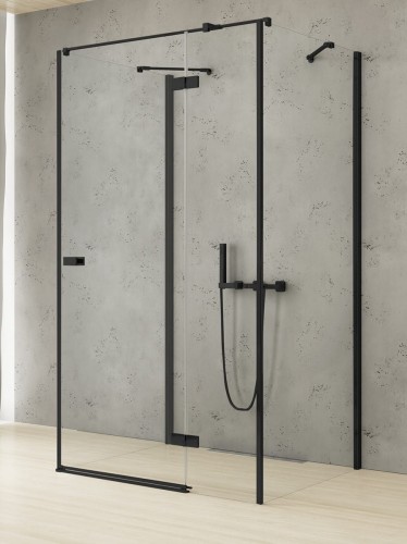 New Trendy Nz2 Kabina Reflexa Black 1D Prostokątna Przyścienna P 120X110X200 Czyste 6mm Active Shield 2 0  EXK-5054