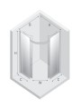 New Trendy Kabina Ultima 2D Półokrągła U 90X90X190 Czyste 6mm Active Shield 2 0  EXK-1024