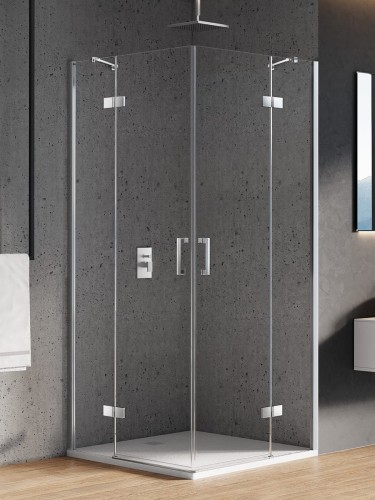 New Trendy Kabina New Renoma 2D Kwadratowa  100X100X195 Czyste 6mm Active Shield 2 0  D-0105A D-0109A