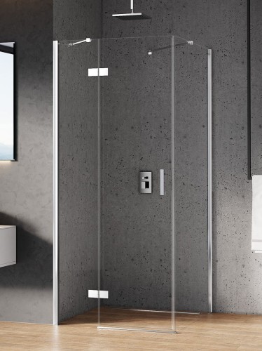New Trendy Kabina New Renoma 1D Prostokątna L 80X90X195 Czyste 6mm Active Shield 2 0  D-0111A D-0084B