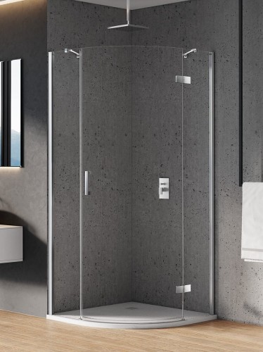 New Trendy Kabina New Merana 1D Półokrągła P 90X90X195 Czyste 6mm Active Shield 2 0  K-0327