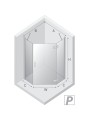 New Trendy Kabina New Azura 1D Pięciokątna P 80X80X195 Czyste 6mm Active Shield 2 0  K-0560