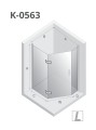 New Trendy Kabina New Azura 1D Pięciokątna Asymetryczna L 100X80X195 Czyste 6mm Active Shield 2 0  K-0563